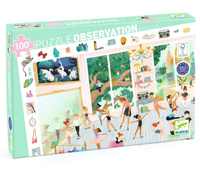 Puzzle 100 elementów obserwacja Szkoła baletowa Djeco DJ07514