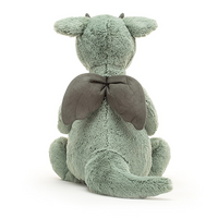 Smok Miętowo-Szary 31 cm Jellycat maskotki BAS3DGNN