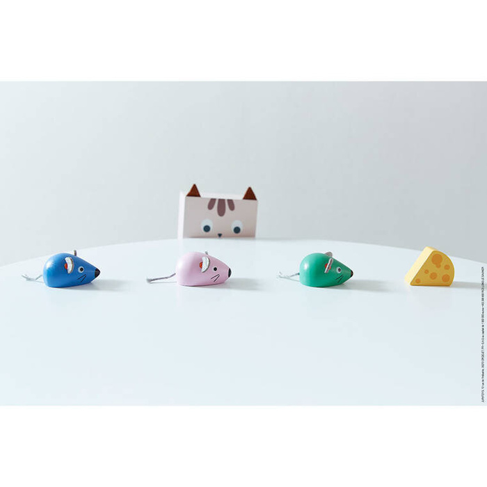 Drewniana układanka Orientacja w przestrzeni Kot i mysz J05078 Janod