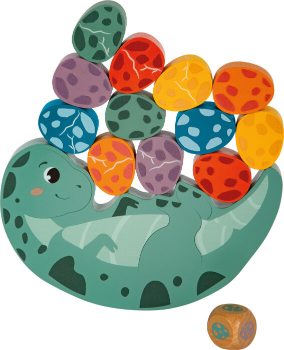 Gra zręcznościowa Balansujący Dino Small Foot 12620 zabawka z klockami drewnianymi