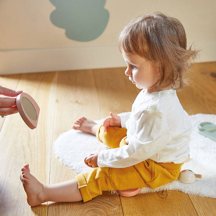 Drewniana układanka sensoryczna zmysł dotyku Ślimak Sweet Cocoon J04052 Janod