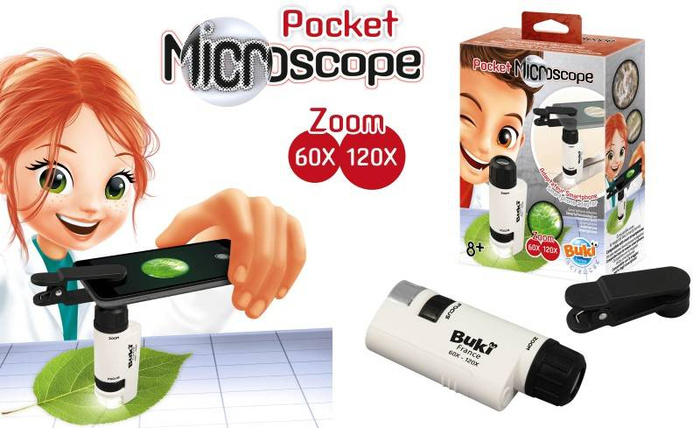 Nauka i zabawa dla dzieci Mikroskop kieszonkowy MR200 Buki