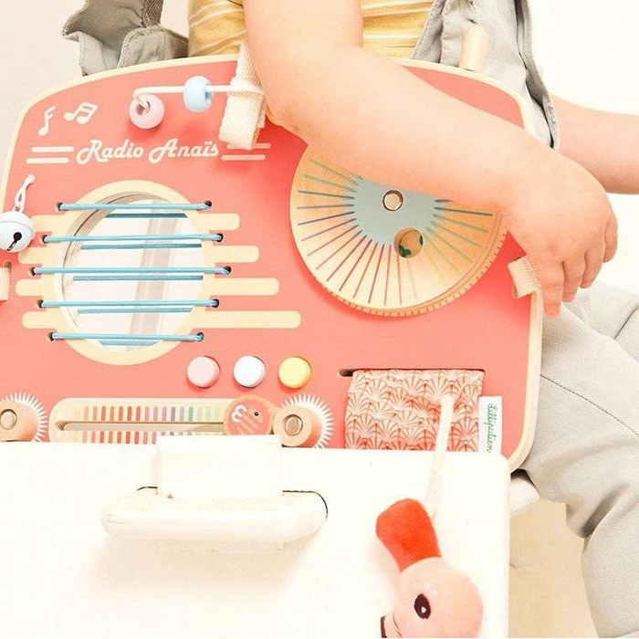 Drewniana tablica manipulacyjna Radio Flaming Anais 83181 LILLIPUTIENS