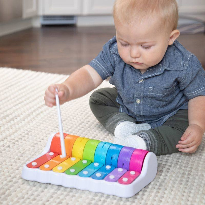 Dzwonki Rock N'Roller Piano FA281-1 Fat Brain Toys, ksylofon dla dzieci