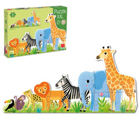 Puzzle dla dzieci XXL Dżungla układanka od małego do dużego Goula 53426