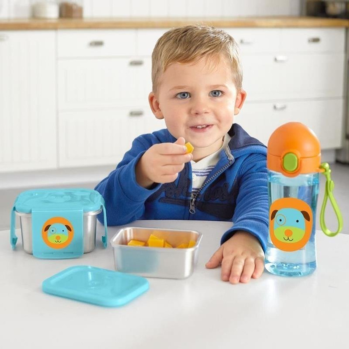 Stalowe pudełko śniadaniowe Pies 252727-Skip Hop, pojemniki na jedzenie