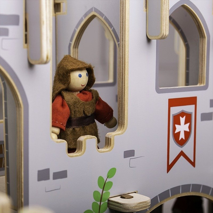 Składany zamek Król Grzegorz wspaniały JT154-Bigjigs-Toys, zabawki drewniane