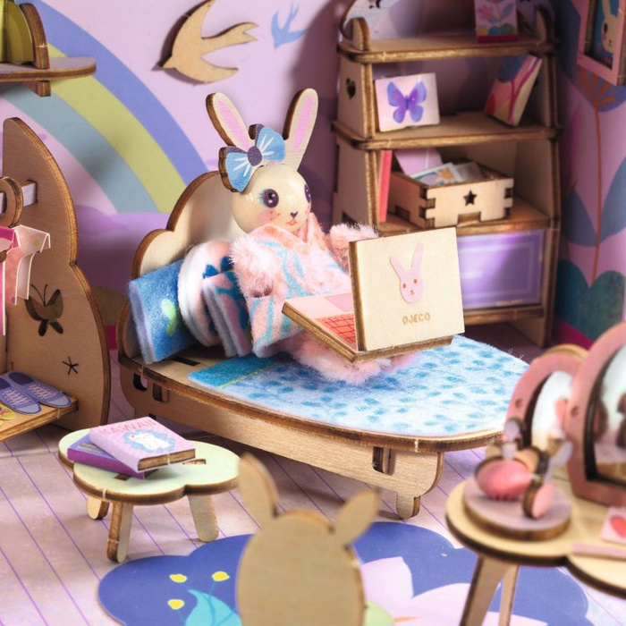 Mini domek dla lalek drewniany Zrób to sam Mi House Rosie Djeco DJ08033