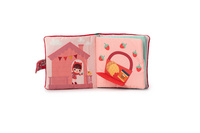 Miękka książeczka aktywizująca z mini gryzakiem Czerwony Kapturek 83495 LILLIPUTIENS