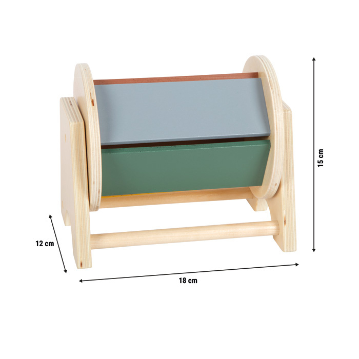 Zabawka sensoryczna obrotowy bęben z efektem dźwiękowym Montessori Small Foot 12742