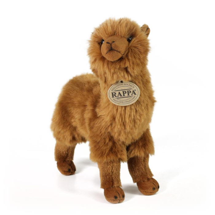 Pluszowa brązowa lama 23 cm Rappa 221710