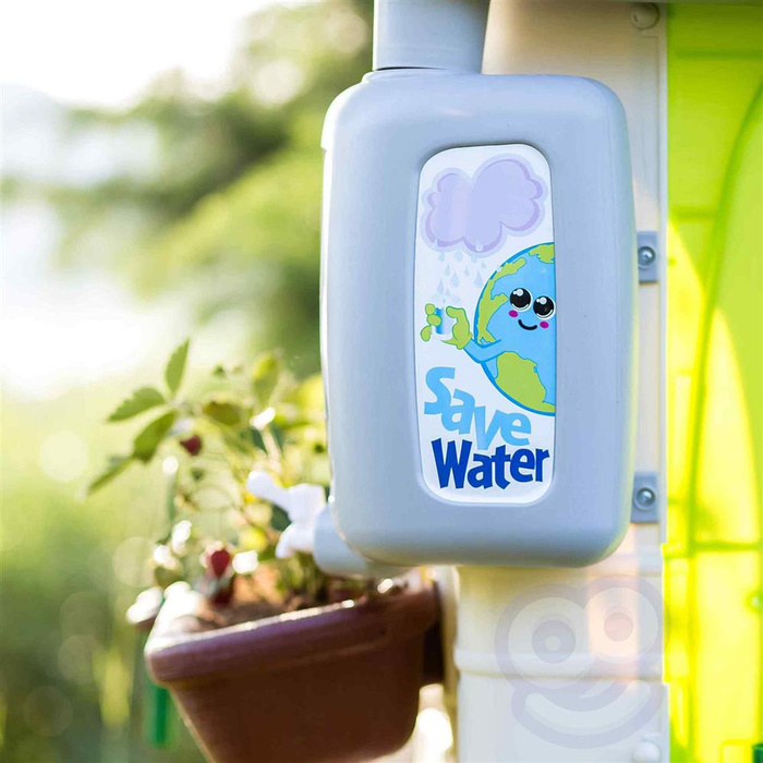 Domek ogrodowy Eco FEBER 13004 Karmnik Segregacja odpadów Imitacja panelu słonecznego do kratywnej zabawy dla dzieci