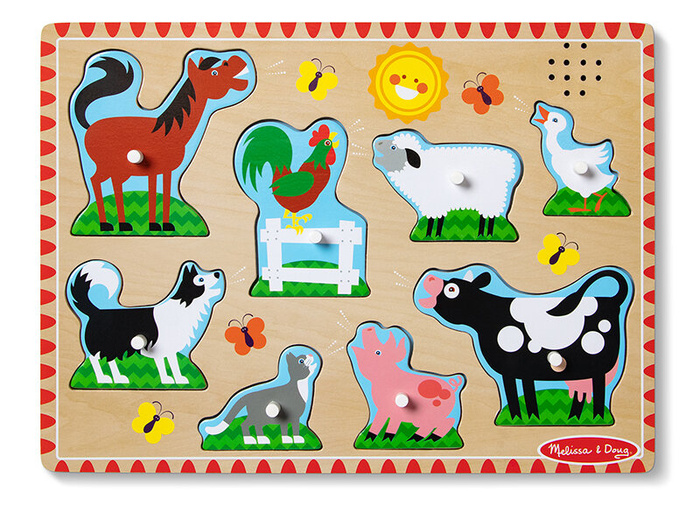 Zwierzęta z farmy 50204 Melissa & Doug, układanki dla dzieci