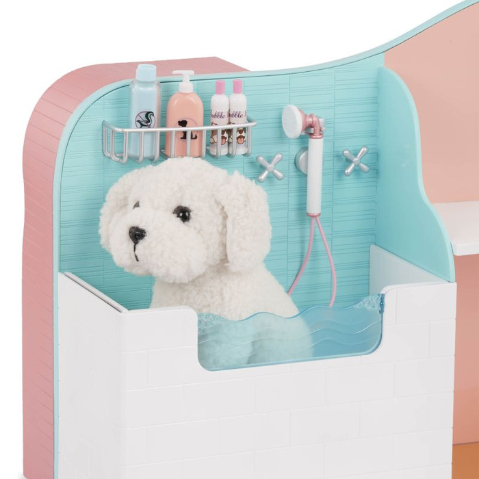 Groomer 2w1 salon pielęgnacji zwierząt i sklep Happy Tails Care Center Our Generation BD35353Z