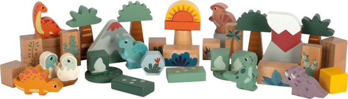 Drewniane klocki Dino 12621 Small Foot