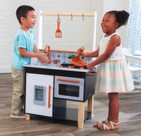 Kuchnia drewniana dla dzieci dwustronna Artisan Island KidKraft KK53441 z kostkarką