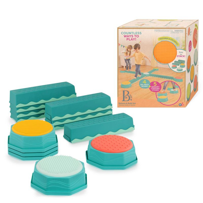 Kombinacyjna ścieżka sensoryczna Zestaw 13 el. Balance & Build B.Toys BX2324Z