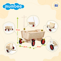 Wóz drabiniasty dla dzieci - drewniany wózek do ciągnięcia Mumbee