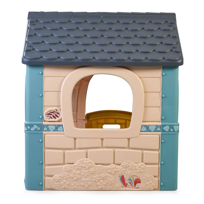 Pastelowy Domek ogrodowy FEBER FEH22000 Casual z otwieranymi drzwiami i otworem na listy do aktywnej zabawy