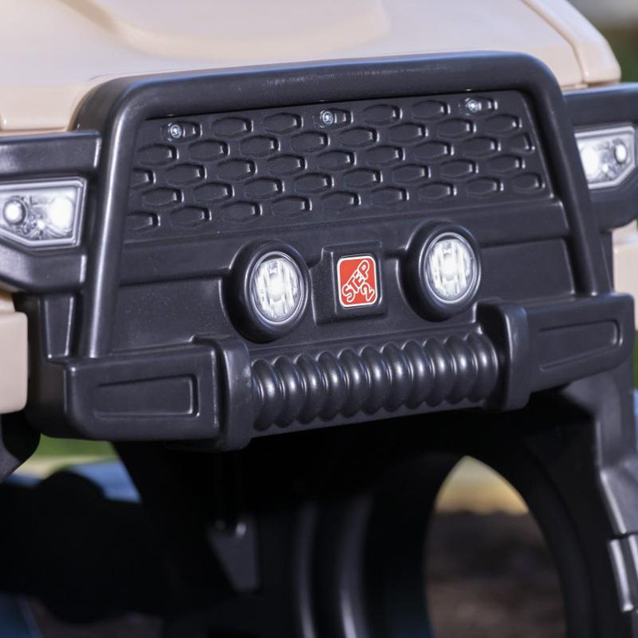 Plac Zabaw Safari Truck ze zjeżdżalnią i lornetką STEP2 samochód terenowy do wspinaczki i zabawy na świeżym powietrzu