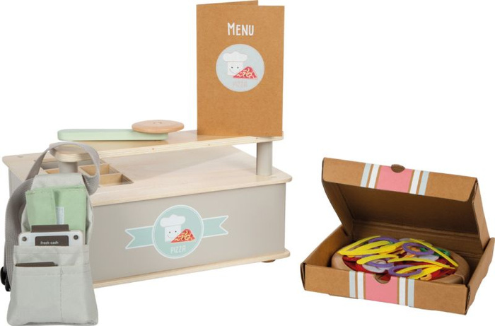 Duży zestaw kuchenny dla dzieci do robienia pizzy z piecykiem Small Foot 12696