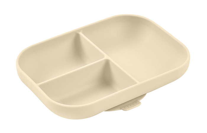 Silikonowy trójdzielny talerz z przyssawką Clay Beaba 913614