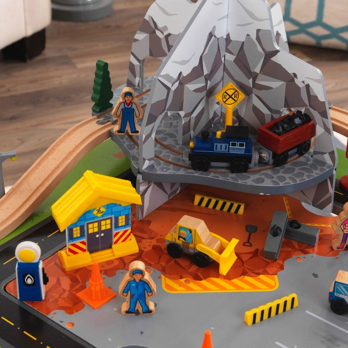 Drewniana kolejka górska stół kreatywny z akcesoriami Rocky Mountain KidKraft KK10176
