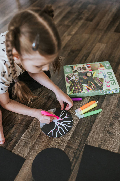 Zestaw kreatywny Malowanie kropkami Dots painting I love creativity Janod J07736