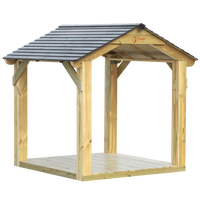 Drewniany Domek CLASSIC WORLD EDU CW70157 duża Altana dla dzieci do kreatywnej zabawy na świeżym powietrzu