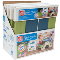 Stół Piknikowy z parasolką Step2 841804 dla dzieci do wspólnej zabawy i posiłków