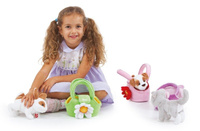 Zestaw małej księżniczki, piesek i torebka, 29728-Trudi, zabawki dla dziewczynek, torebki dla dzieci