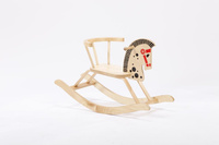 Koń na biegunach "Kropek" - zabawki drewniane