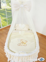 Kosz Mojżesza Kremowy Miś 79690E312-My Sweet Baby, kosz dla niemowlaka