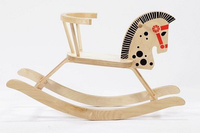 Koń na biegunach "Kropek" - zabawki drewniane