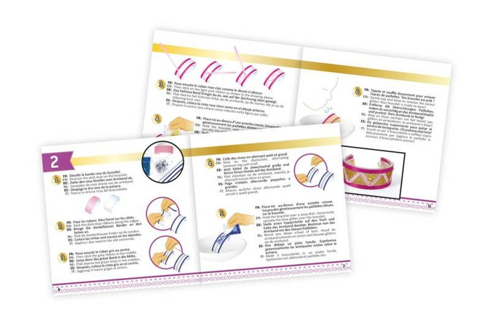 Zrób to sam - BROKATOWE BRANSOLETKI BE204-Buki, zestawy kreatywne dla dzieci