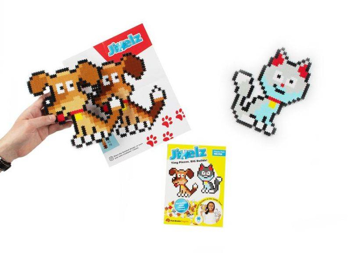 Pixelki puzzle Pies i Kot Jixelz 700 elementów FA199-1 Fat Brain Toys, puzzle dla dzieci