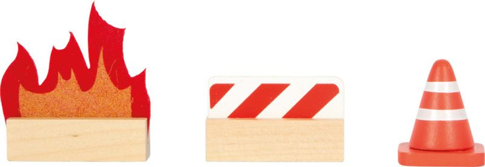 Duża remiza strażacka z helikopterem i akcesoriami Small Foot 12703 drewniane domki dla lalek