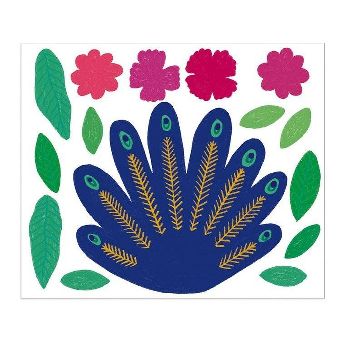 Zestaw kreatywny Papierowy wieniec na ścianę Paw 7+ J07942-Janod, zestaw artystyczny dla dzieci