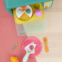 Piekarnik z wieloczęściowym tortem zabawka interaktywna wydająca realistyczne odgłosy i efekty świetle Mini Chef Bake a Cake Playset BX2291Z B.toys