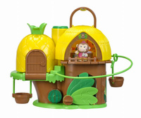 Tropikalny domek Klorofil 700220F przenośny domek z mebelkami i figurką małpki