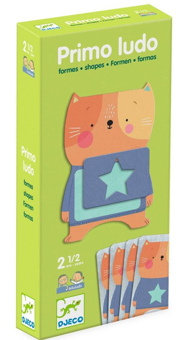 Eduludo PRIMO LUDO KSZTAŁTY DJ08368-Djeco, gra edukacyjna dla dzieci