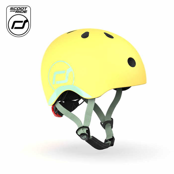 SCOOTANDRIDE Kask XXS-S dla dzieci 1-5 lat Lemon lampka LED 96390