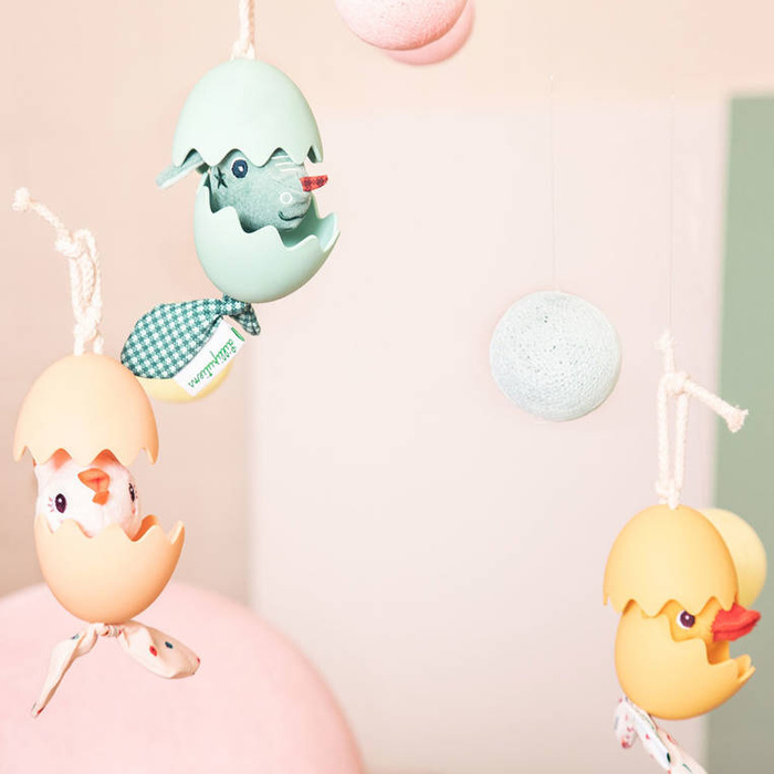 Rozwojowa multifunkcyjna zawieszka jajko z funkcją wibracji Kaczorek Gaspard 83432 Lilliputiens