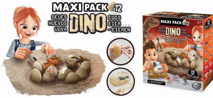 Mega paka jajek dinozaura - 12 sztuk 2138-Buki, nauka i zabawa dla dzieci