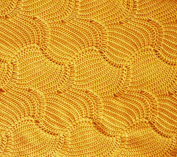 Kocyk ażurowy muszelka mango LL8092-Lullalove, kocyki dla dzieci