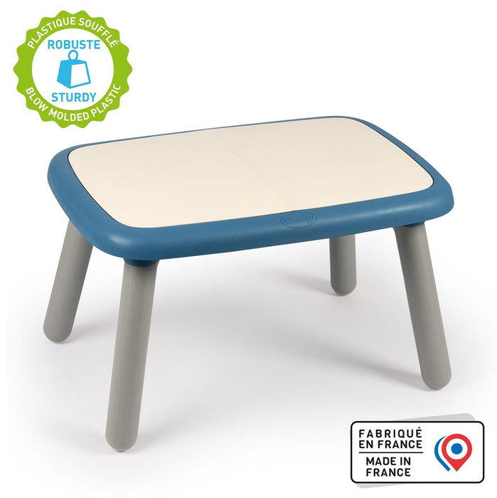 Stabilny Stolik dla dzieci Smoby 880407 ogrodowy niebieski do kreatywnych aktywności
