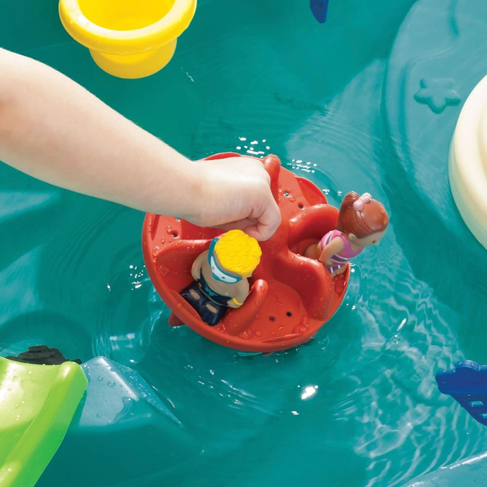 Wielofunkcyjny Stół wodny z wyspą i akcesoriami Step2 850700 Splish Splash Seas Water Table do zabawy na świeżym powietrzu