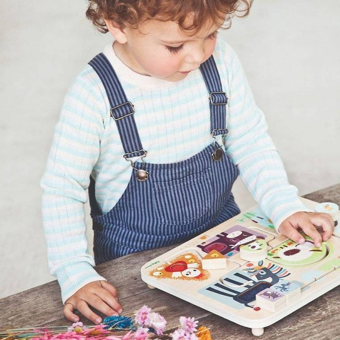 Drewniana tablica labirynt sensoryczny Farma 83339 Lilliputiens