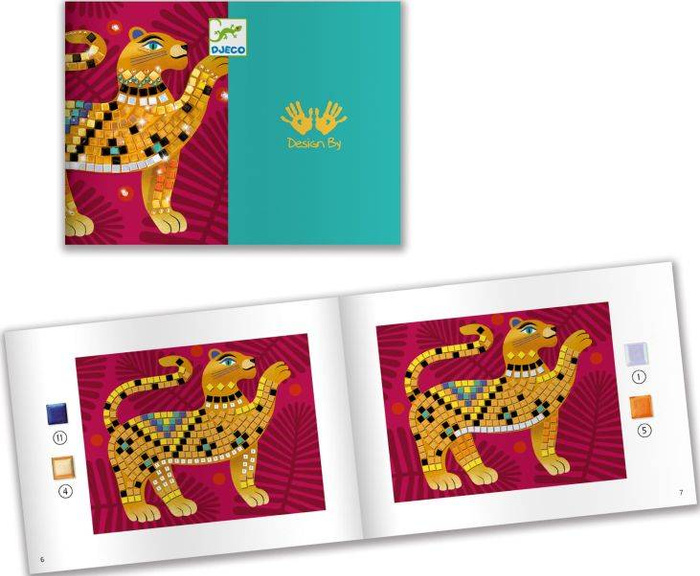 Dżungla - zestaw do tworzenia mozaiki DJ09422-Djeco, zestawy kreatywne