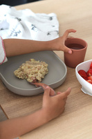 Silikonowe naczynia dla dzieci Zestaw z przyssawką Terracotta Beaba 913591